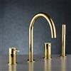 Mariner Logica rubinetto vasca 4 fori per montaggio su bordo vasca, LOG0125-OR, Logica oro [Rubinetteria Bagno > Rubinetteria Vasca]