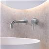 Mariner Logica rubinetto lavabo a parete proiezione: 212 mm, incluso corpo incasso move, LOG1000-CS+INT0035-CS+BOT0058-CS, Logica cromo spazzolato [Rubinetteria Bagno > Rubinetteria Lavabo]