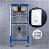neeos VWTB elemento orinatoio a parete A: 112 cm, FP20 placca di azionamento in bianco e accessori di montaggio, 90668+16064WH#SET, VWTB; FP20 [Elementi ad Incasso > Elementi Incasso per Orinatoi]