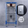 neeos VWTB elemento orinatoio a parete A: 112 cm, FP20 placca di azionamento in cromo opaco e accessori di montaggio, 90668+16064CM#SET, VWTB; FP20 [Elementi ad Incasso > Elementi Incasso per Orinatoi]