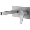 Mariner Kobra rubinetto lavabo a parete, proiezione: 174 mm, incluso corpo incasso, KOB0055-CS, Kobra cromo spazzolato [Rubinetteria Bagno > Rubinetteria Lavabo]