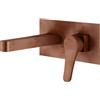 Mariner Kobra rubinetto lavabo a parete, proiezione: 174 mm, incluso corpo incasso, KOB0055-RS, Kobra rame opaco vintage [Rubinetteria Bagno > Rubinetteria Lavabo]