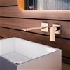 Mariner Arya rubinetto lavabo a parete proiezione: 200 mm, per corpo incasso move, ARY1000-RG+BOQ0059-RG, Arya oro rosa [Rubinetteria Bagno > Rubinetteria Lavabo]