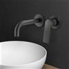 Mariner Tao rubinetto lavabo a parete proiezione: 212 mm, per corpo incasso move, TAO1000-GR+BOT0058-GR, Tao grafite opaco [Rubinetteria Bagno > Rubinetteria Lavabo]