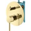 Mariner Logica set vasca/doccia per 2-3 uscite, incluso corpo incasso, LOG1901-OR+INT9036-00, Logica oro [Rubinetteria Bagno > Rubinetteria Doccia]