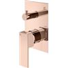 Mariner Quadra rubinetto vasca/doccia per 2-3 uscite, per corpo incasso, QUA1901-RG, Quadra oro rosa [Rubinetteria Bagno > Rubinetteria Doccia]