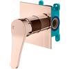 Mariner Kobra rubinetto doccia per 1 uscita, incluso corpo incasso, KOB1900-RG+INT9035-00, Kobra oro rosa [Rubinetteria Bagno > Rubinetteria Doccia]