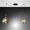 FABAS LUCE Glow lampada a sospensione, 2 luci, decentrata, 3667-42-138, Glow [Lampade per Interni > Lampade a Sospensione]