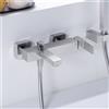 Mariner Quadra rubinetto vasca esterno, QUA0021-CS, Quadra cromo spazzolato [Rubinetteria Bagno > Rubinetteria Vasca]