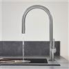 hansgrohe Talis M54 rubinetto da cucina, estraibile, orientabile, 72800340, Talis M54 nero cromato spazzolato [Rubinetteria da Cucina > Rubinetti da Cucina]