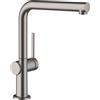 hansgrohe Talis M54 rubinetto da cucina, orientabile, 72840340, Talis M54 nero cromato spazzolato [Rubinetteria da Cucina > Rubinetti da Cucina]