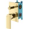 Mariner Arya set vasca/doccia per 2-3 uscite, incluso corpo incasso, ARY1901-OR+INT9036-00, Arya oro [Rubinetteria Bagno > Rubinetteria Doccia]