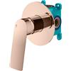 Mariner Tao rubinetto doccia per 1 uscita, incluso corpo incasso, TAO1900-RG+INT9035-00, Tao oro rosa [Rubinetteria Bagno > Rubinetteria Doccia]