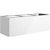 neoro n50 mobile La: 140 cm con 1 scomparto estraibile, BN0494WH, n50 [Mobili da Bagno > Mobili Lavabo]