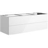 neoro n50 mobile La: 140 cm con 2 scomparti estraibili, BN0496WH, n50 [Mobili da Bagno > Mobili Lavabo]