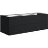 neoro n50 mobile La: 140 cm con 2 scomparti estraibili, BN0496BM, n50 [Mobili da Bagno > Mobili Lavabo]