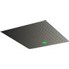 Mariner pannello pioggia in acciaio inox con illuminazione, per installazione a soffitto La: 440 P: 440 mm, WLS3944Q-GM, Arya; Kobra; Logica; Quadra; Tao; Uno antracite spazzolato [Rubinetteria Bagno > Soffioni Doccia]