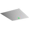 Mariner pannello pioggia in acciaio inox con illuminazione, per installazione a soffitto La: 440 P: 440 mm, WLS3944Q-CS, Arya; Kobra; Logica; Quadra; Tao; Uno cromo spazzolato [Rubinetteria Bagno > Soffioni Doccia]