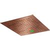 Mariner pannello pioggia in acciaio inox con illuminazione, per installazione a soffitto La: 440 P: 440 mm, WLS3944Q-RS, Arya; Kobra; Logica; Quadra; Tao; Uno rame opaco vintage [Rubinetteria Bagno > Soffioni Doccia]