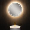 neoro n80 specchio illuminato Ø 60 cm, con illuminazione su tutto il perimetro, diretta + indiretta, BN0049MI, n80 [Specchi > Specchi]