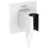 hansgrohe Fixfit Porter E supporto doccetta con attacco per tubo flessibile, 26889700, Fixfit Porter E bianco opaco [Rubinetteria Bagno > Prese d'Acqua]