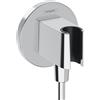 hansgrohe Fixfit Porter S supporto doccetta con attacco per tubo flessibile, 26888000, Fixfit Porter S cromo [Rubinetteria Bagno > Prese d'Acqua]