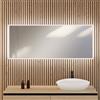 rivea Kanya specchio illuminato La: 160 cm, con illuminazione su tutto il perimetro, diretta + indiretta, BR2025MI, Kanya [Specchi > Specchi]