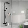hansgrohe Vernis Shape colonna doccia con bocca di erogazione vasca, termostatico, 26900670, Vernis Shape nero opaco [Rubinetteria Bagno > Colonne Doccia]