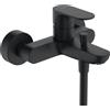 hansgrohe Rebris S rubinetto vasca esterno, miscelatore monocomando, 72440670, Rebris S nero opaco [Rubinetteria Bagno > Rubinetteria Vasca]