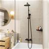 hansgrohe Vernis Blend colonna doccia con bocca di erogazione vasca, termostatico, 26899670, Vernis Blend nero opaco [Rubinetteria Bagno > Colonne Doccia]