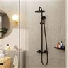 hansgrohe Vernis Blend colonna doccia con termostatico, 26428670, Vernis Blend nero opaco [Rubinetteria Bagno > Colonne Doccia]