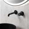 Fortis Brera Grip rubinetto lavabo a parete, SET incluso corpo incasso,, 7G20800BB, Brera Grip nero spazzolato [Rubinetteria Bagno > Rubinetteria Lavabo]