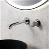 Fortis Brera Grip rubinetto lavabo a parete, SET incluso corpo incasso,, 7G20801PC, Brera Grip cromo [Rubinetteria Bagno > Rubinetteria Lavabo]