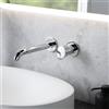 Fortis Lica Sense rubinetto lavabo a parete, SET incluso corpo incasso,, 1L20801PC, Lica Sense cromo [Rubinetteria Bagno > Rubinetteria Lavabo]