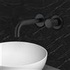 Mariner Logica Shine rubinetto lavabo a parete proiezione: 212 mm, incluso corpo incasso move, LOS1000-NO+INT0035-NO+BOT0058-NO, Logica Shine nero opaco [Rubinetteria Bagno > Rubinetteria Lavabo]