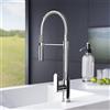Fortis Lica spring rubinetto da cucina con 2 tipi di getto, orientabile, bocca a molla di metallo flessibile, 1855500PC, Lica cromo [Rubinetteria da Cucina > Rubinetti da Cucina]