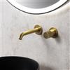 Fortis Brera Grip rubinetto lavabo a parete, SET incluso corpo incasso,, 7G20800BG, Brera Grip oro spazzolato [Rubinetteria Bagno > Rubinetteria Lavabo]