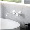 Fortis Lica Sense rubinetto lavabo a parete, SET incluso corpo incasso,, 1L20800MW, Lica Sense bianco opaco [Rubinetteria Bagno > Rubinetteria Lavabo]