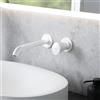 Fortis Lica Sense rubinetto lavabo a parete, SET incluso corpo incasso,, 1L20801MW, Lica Sense bianco opaco [Rubinetteria Bagno > Rubinetteria Lavabo]