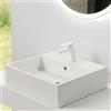 Fortis Mosa Small rubinetto lavabo, 0921100MW, Mosa bianco opaco [Rubinetteria Bagno > Rubinetteria Lavabo]