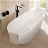 rivea Malie vasca da bagno freestanding L: 180 La: 81 A: 60 cm, con superficie facile da pulire, BR0573WM, Malie bianco opaco [Vasche da Bagno > Vasche da Bagno Freestanding]
