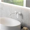 Fortis Lica rubinetto lavabo a parete, SET incluso corpo incasso,, 1820800MW, Lica bianco opaco [Rubinetteria Bagno > Rubinetteria Lavabo]