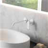 Fortis Lica rubinetto lavabo a parete, SET incluso corpo incasso,, 1820801MW, Lica bianco opaco [Rubinetteria Bagno > Rubinetteria Lavabo]