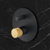 Mariner Logica Shine set vasca/doccia per 2-3 uscite, per corpo incasso, LOS1901-NOOB, Logica Shine nero opaco/oro spazzolato [Rubinetteria Bagno > Rubinetteria Doccia]
