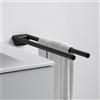 Keuco REVA asta portasciugamani, 12818370000, REVA nero opaco [Accessori Bagno > Portasciugamani]