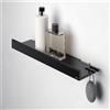 Keuco REVA mensola doccia, 12858370000, REVA nero opaco [Accessori Bagno > Mensole Doccia]