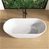 rivea Yara vasca da bagno freestanding per sistemi di scarico e troppopieno personalizzati L: 180 La: 85 cm, BR0069WH, Yara bianco [Vasche da Bagno > Vasche da Bagno Freestanding]