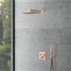 Mariner sistema doccia con Eden edge termostato incl. corpo incasso, soffione doccia squadrato e set doccetta in metallo, EDE2902-RG#Set4, Eden oro rosa [Rubinetteria Bagno > Sistemi Doccia da Incasso]
