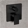 Fortis square NUOVO miscelatore vasca monocomando per 2 uscite, per corpo incasso Toya, 8469100BB, Scala; Toya; Zola nero spazzolato [Rubinetteria Bagno > Rubinetteria Vasca]