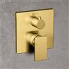 Fortis square NUOVO miscelatore vasca monocomando per 2 uscite, per corpo incasso Toya, 8469100BG, Scala; Toya; Zola oro spazzolato [Rubinetteria Bagno > Rubinetteria Vasca]